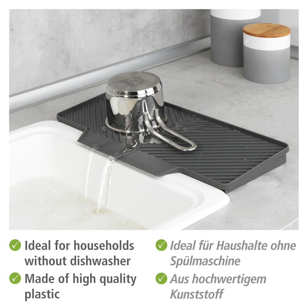 Abtropfmatte Mod. Neli Grau  40 x 20