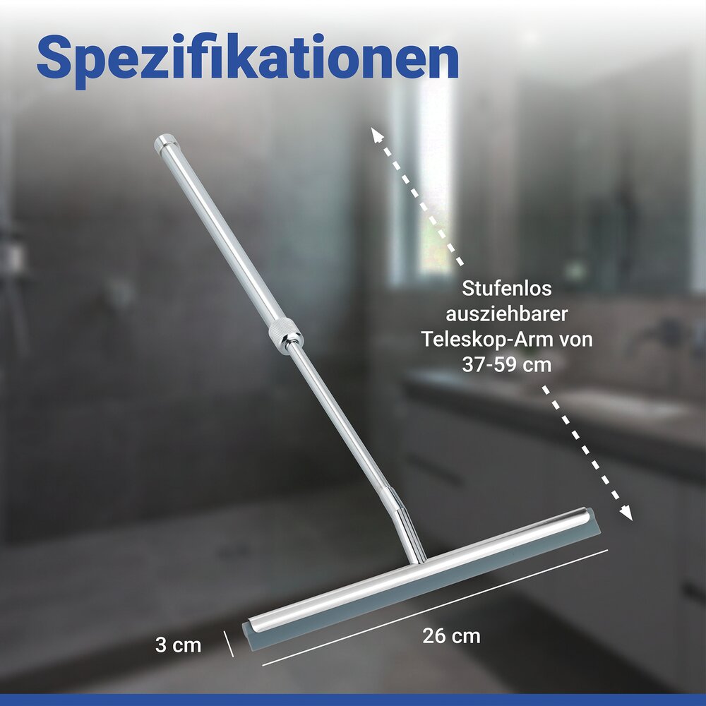 Telescopische badkamerwisser