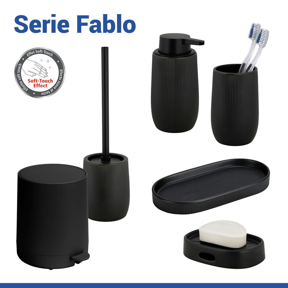 Vide-poche Mod. Fablo Noir  en céramique de haute qualité, polyvalent