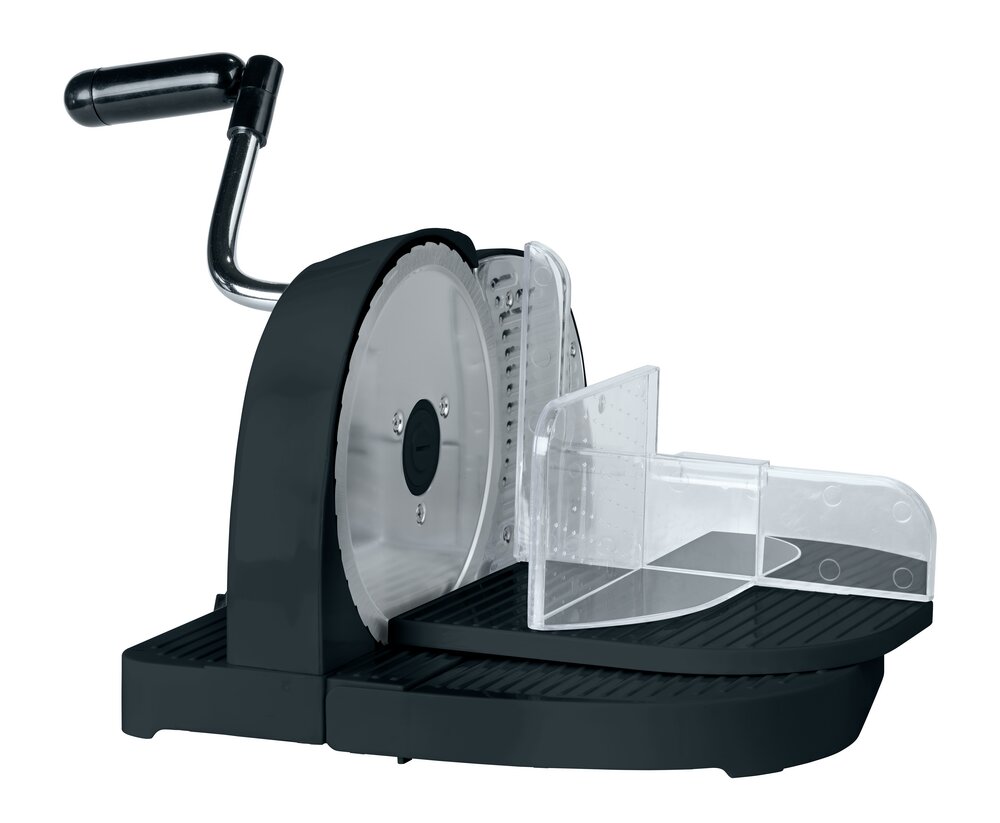 Brotschneidemaschine Schwarz inkl. Restehalter