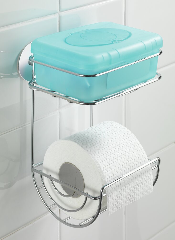 Turbo-Loc® dérouleur papier WC avec étagère  fixer sans percer