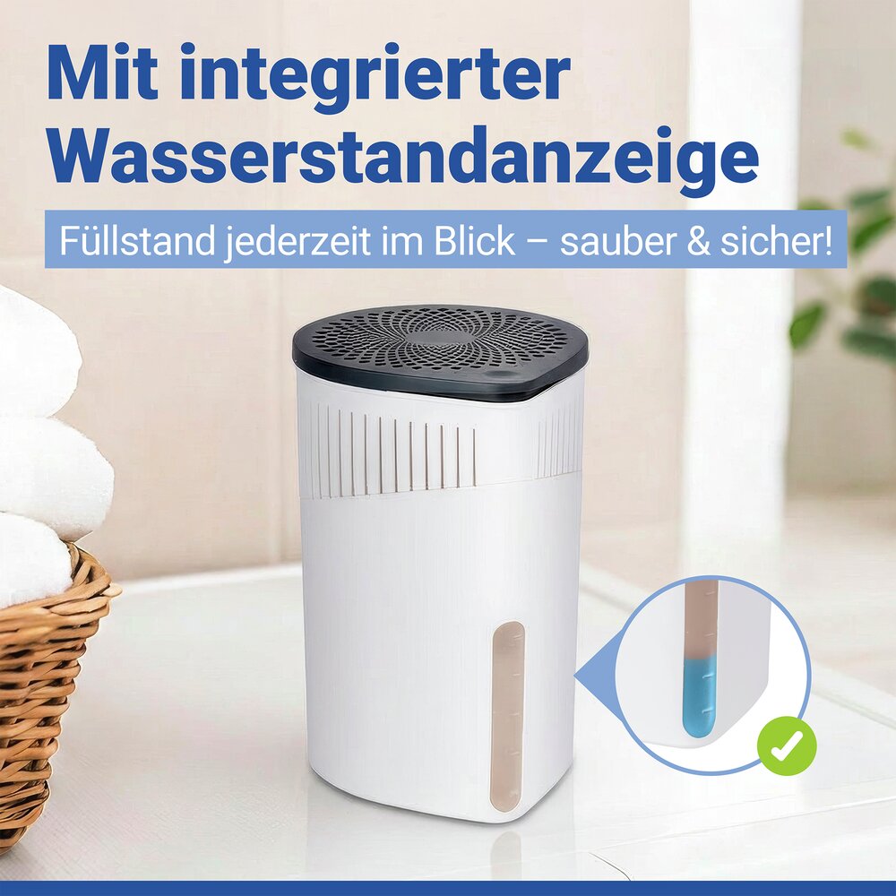 Raumentfeuchter Mod. Drop Weiß 2 x 1000 g  für Räume bis ca. 80m³