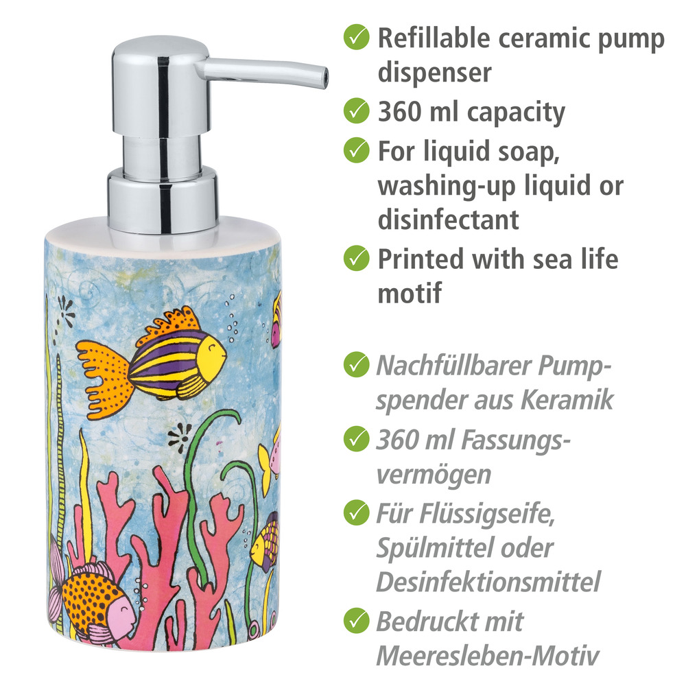 Seifenspender Rollin'Art Ocean Life  nachfüllbar, 360 ml