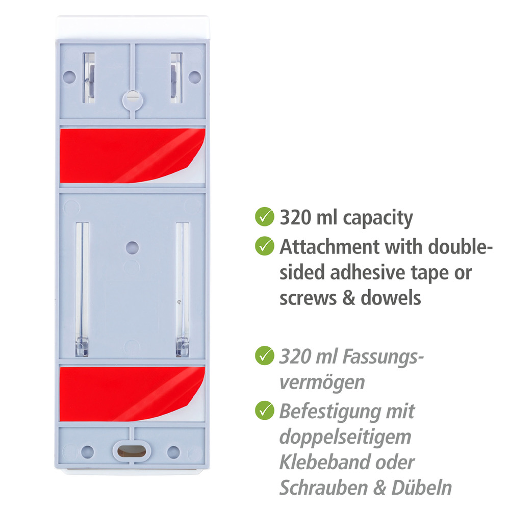 Desinfektionsmittel- und Seifenspender Mod. Istres Weiß  Seifenspender & Desinfektionsspender, Füllmenge: 320 ml