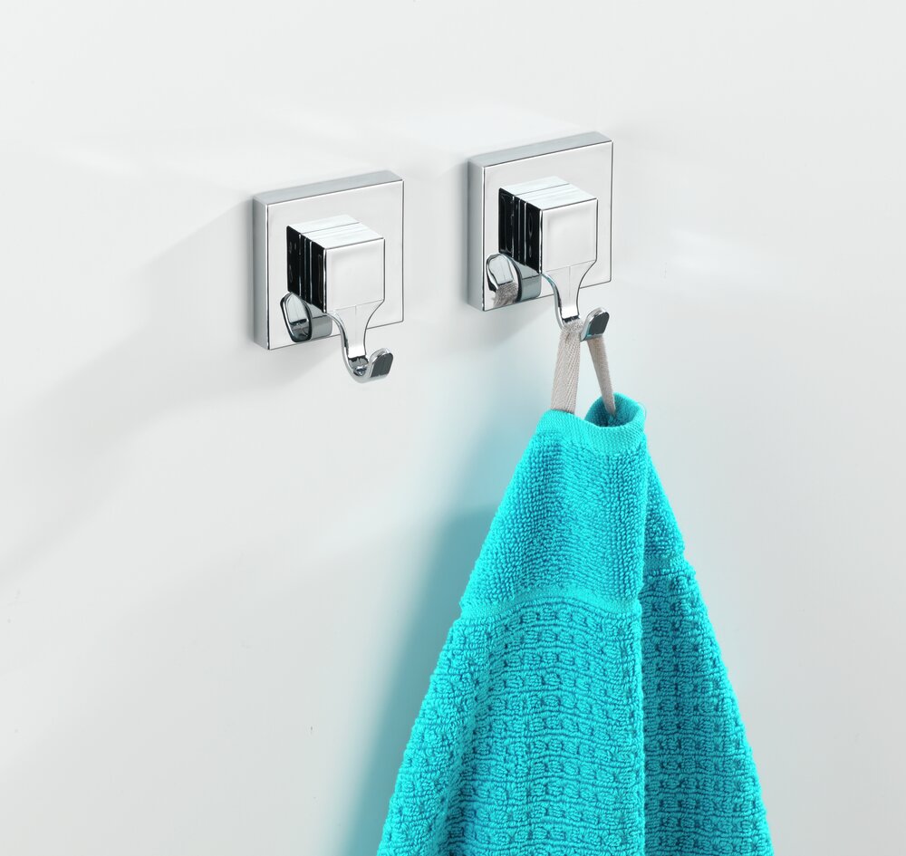 Vacuum-Loc® Haken-Set eckig  2er Set, Befestigen ohne bohren