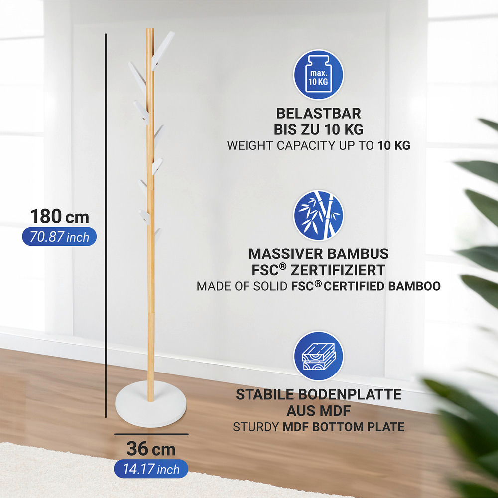 Garderobe Mod. Finja  mit 8 Haken