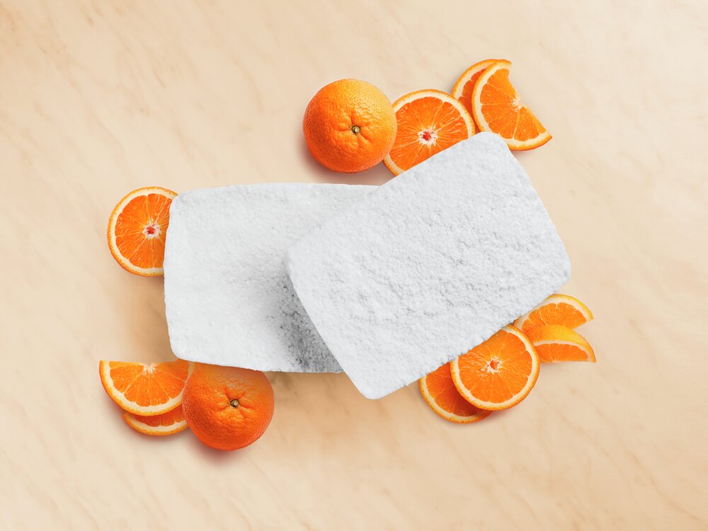 navulpak luchtontvochtiger, wit, 3x1kg, calciumchloride, sinaasappelgeur