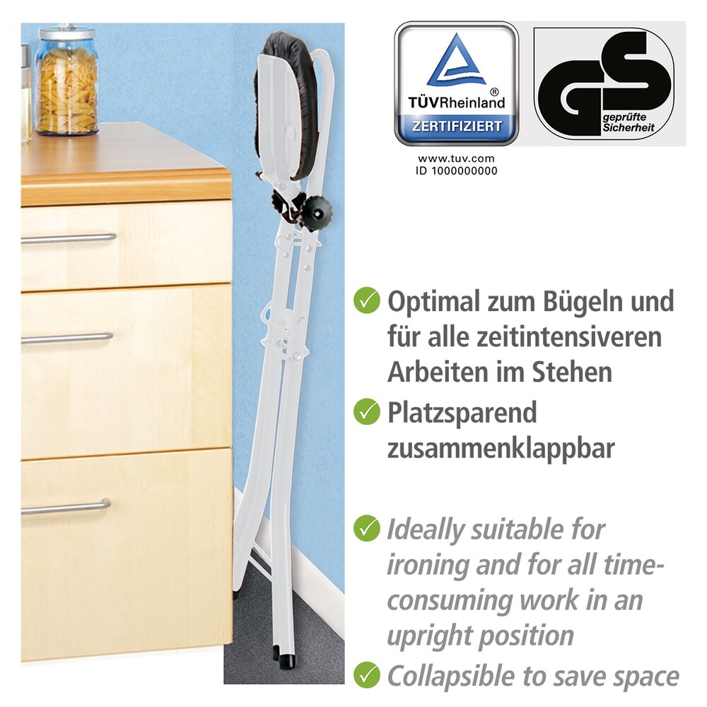 Bügel- und Stehhilfe  höhenverstellbar