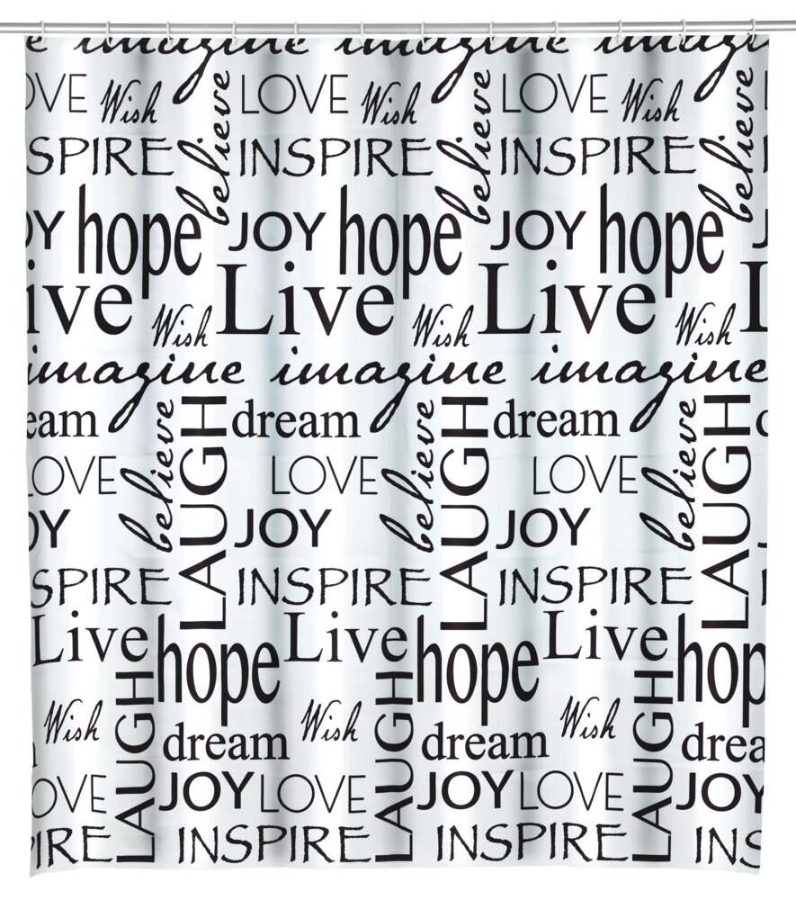 Rideau de douche Live  180 x 200 cm