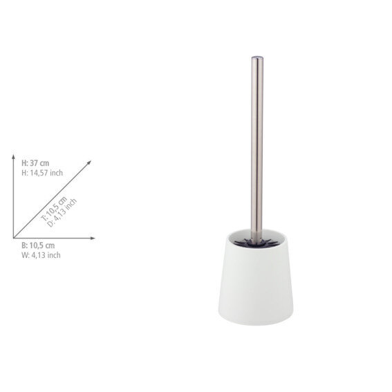 Garniture de WC Mod. Sortino Blanc  Tête de brosse WC en silicone