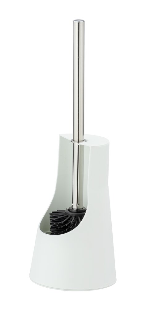 WC-Garnitur Mod. Arese Weiß  WC-Bürstenhalter mit Silikon-Bürstenkopf