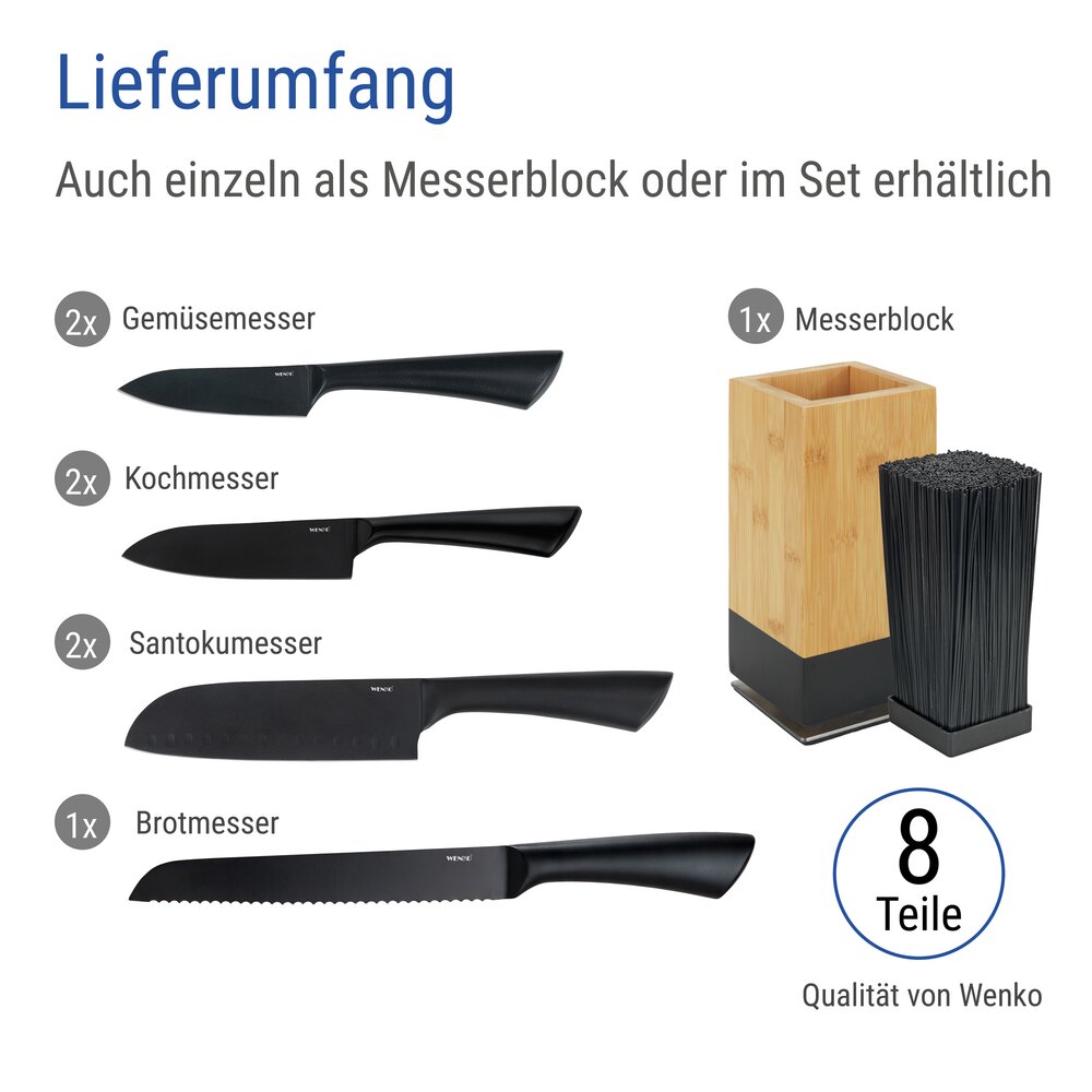Magnetisch messenblok XL met 7-delige messenset