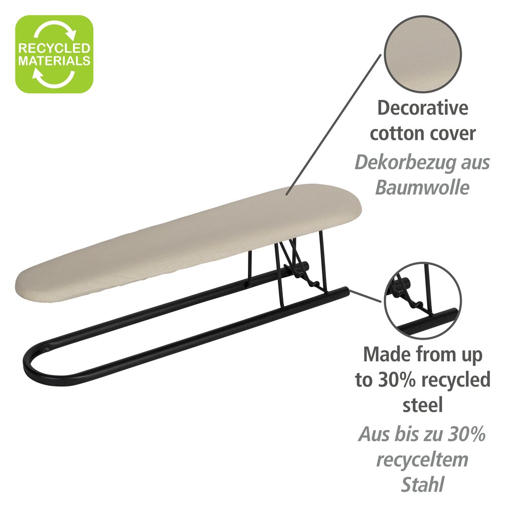 Ärmelbügelbrett Mod. Leona  platzsparend zusammenklappbar