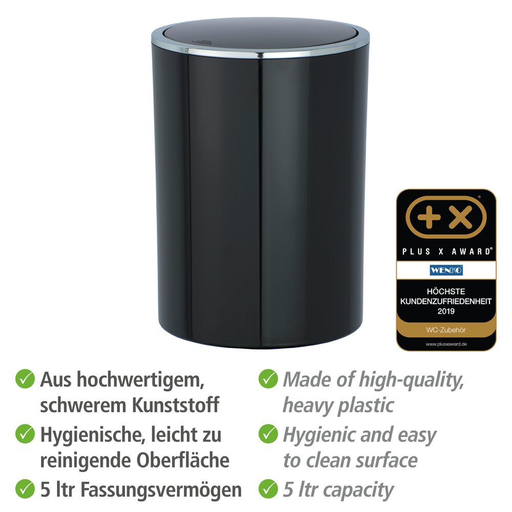 Zwenkbare bovenbak Inca zwart