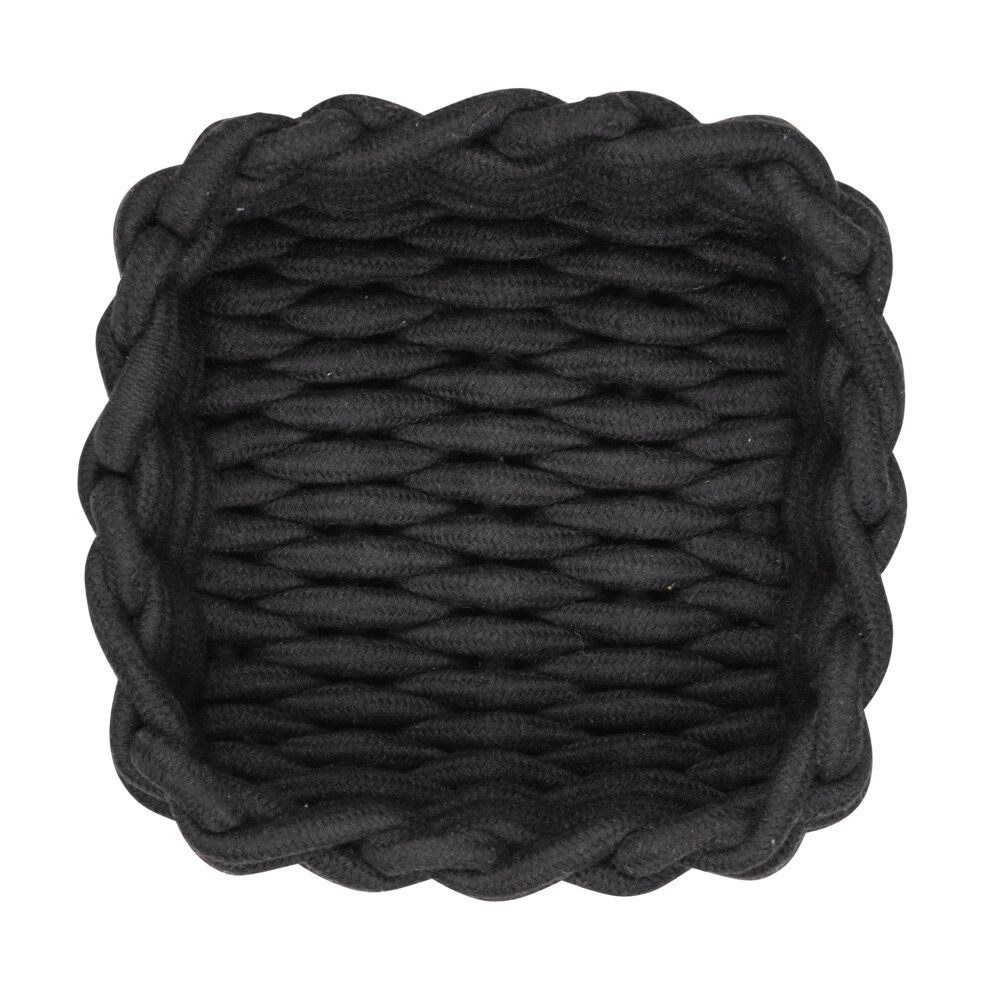 Paniers de salle de bain Melara, noir, 2 pièces  1 x panier de bain S, 1 x panier de bain M