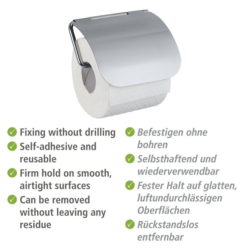 Static-Loc® Plus toiletrolhouder met deksel Osimo