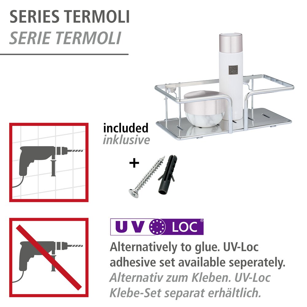 Roestvrij stalen wandplank Termoli