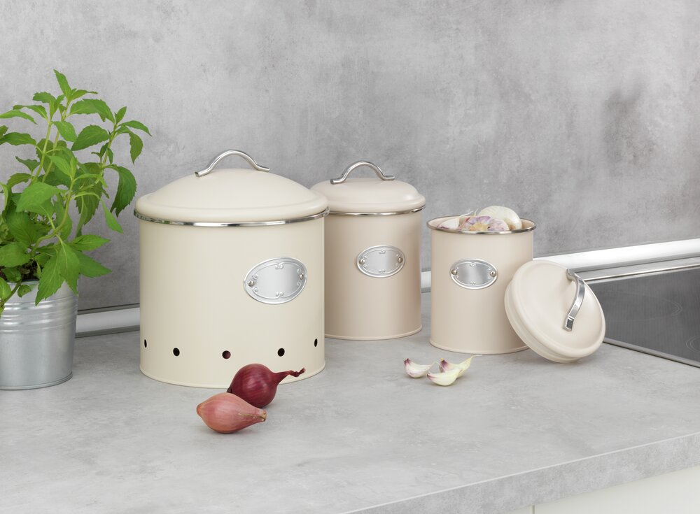 Voorraadpot Nero Beige met gaten, 4 L