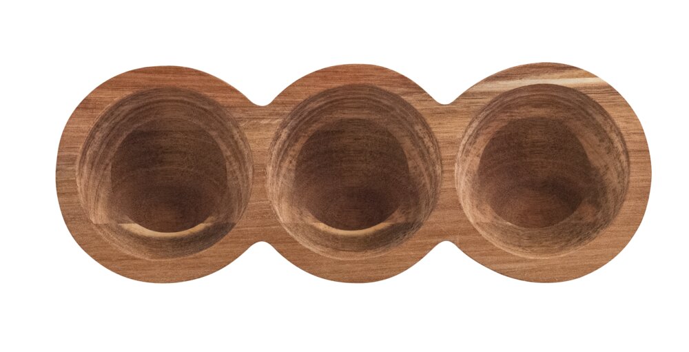 Tablett Mod. ANDRA, Akazienholz, natur, 26x4x9,5 cm  aus FSC-zertifiziertem Akazienholz