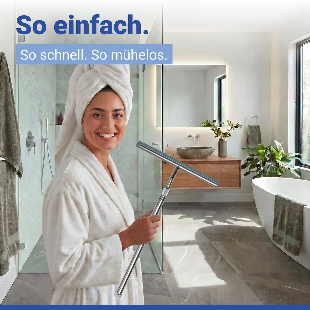 Telescopische badkamerwisser
