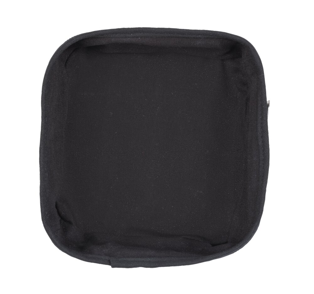 Broodmand Mod. Flavio, zwart, roestvrij staal/katoen, 20x9x20 cm