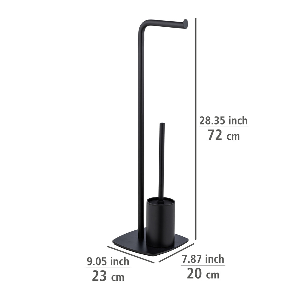 Stand WC-Garnitur Mod. Iria  Mit WC-Papierrollenhalter und WC-Bürste