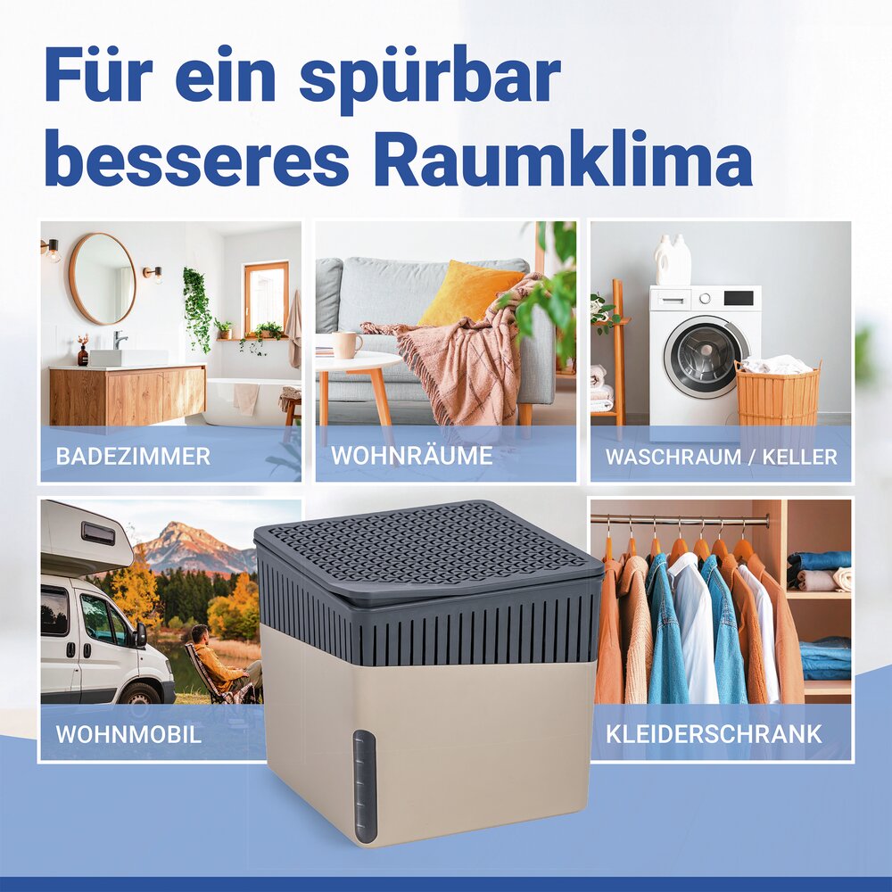 Luchtontvochtiger Mod. Cube Beige 500 g