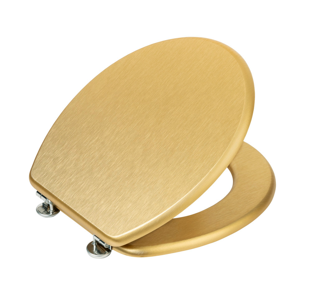 WC-Sitz Mod. Aldeno Gold  aus MDF