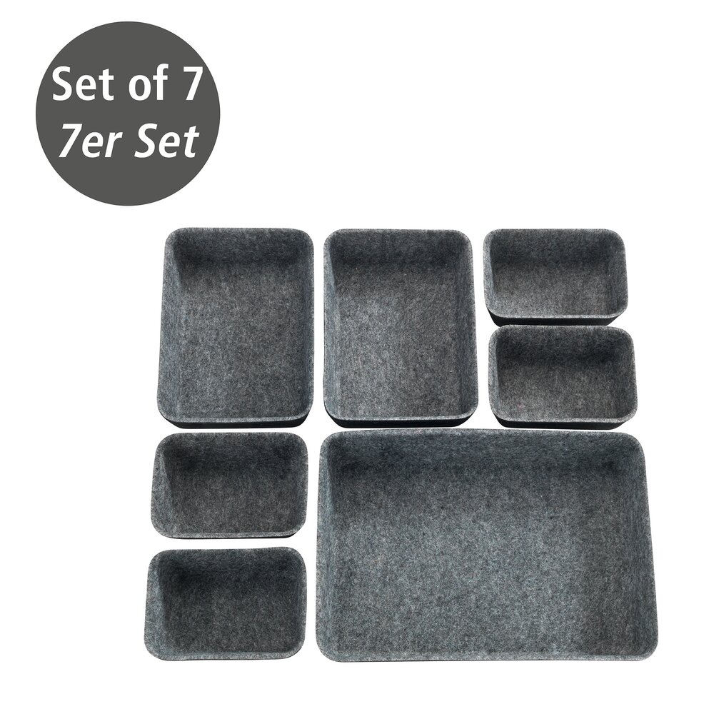 Schubladen Organizer Filz  7-teilig