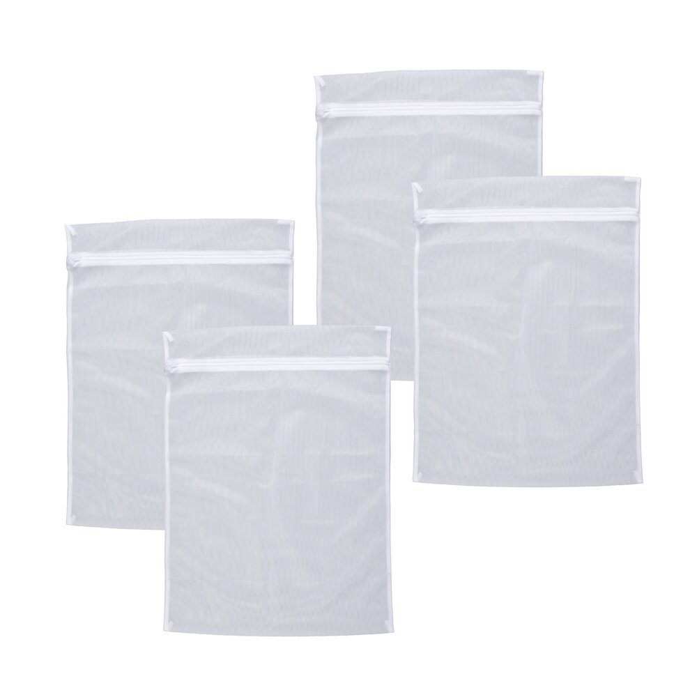 Wäschenetz 3 kg, 4er Set  mit Reißverschluss