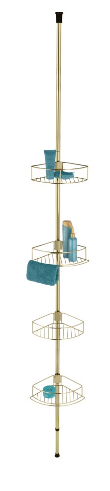Teleskop-Eckregal Mod. Dolcedo  aus rostfreiem Edelstahl