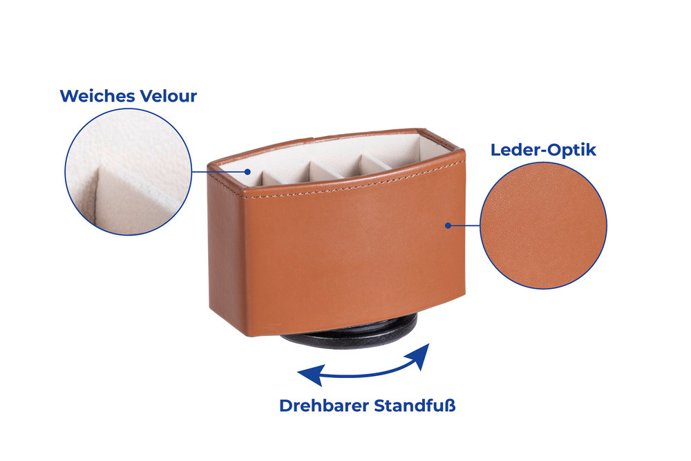 Organizer drehbar  mit 4 Fächern für Fernbedienungen