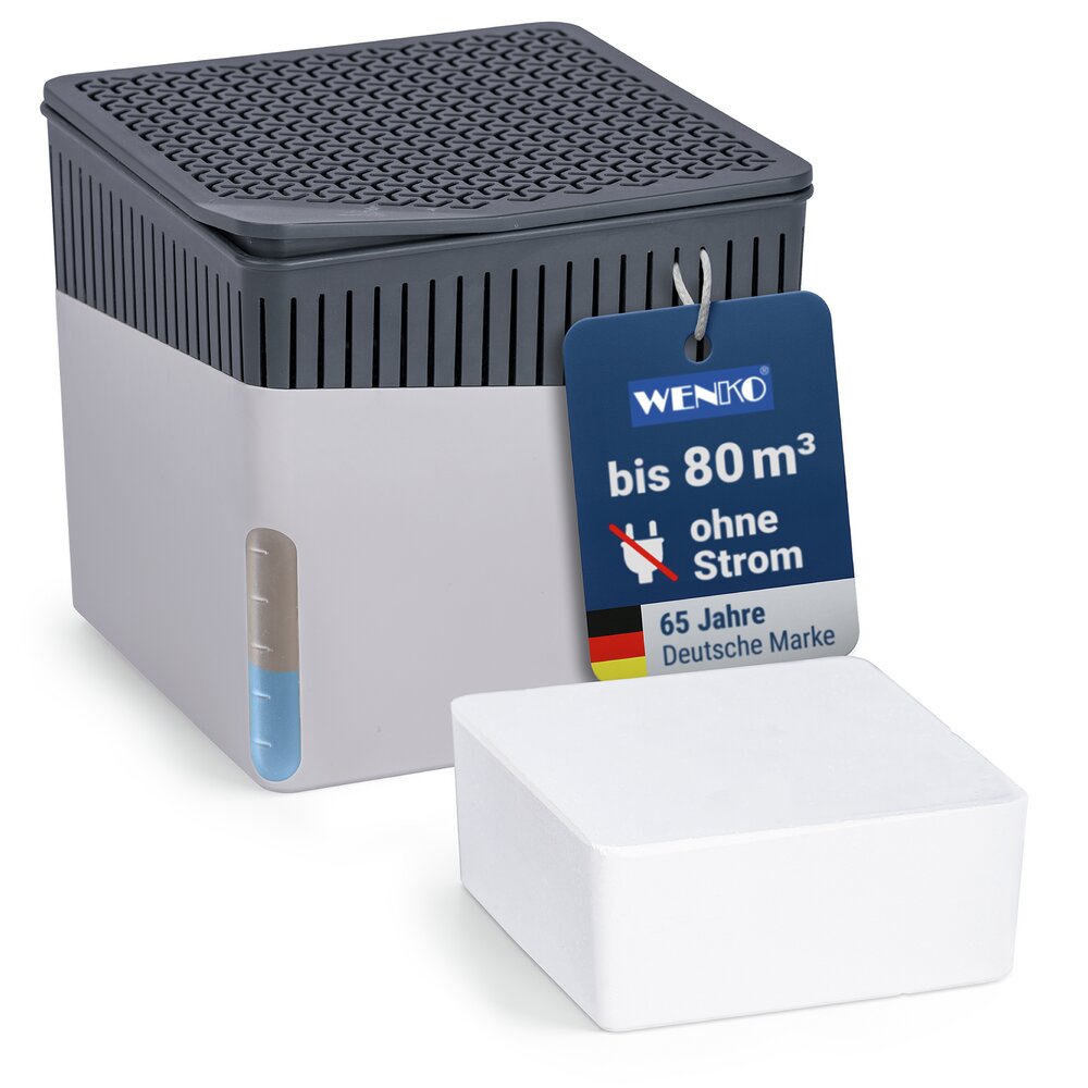 Luchtontvochtiger Mod. Cube Grijs 1000 g