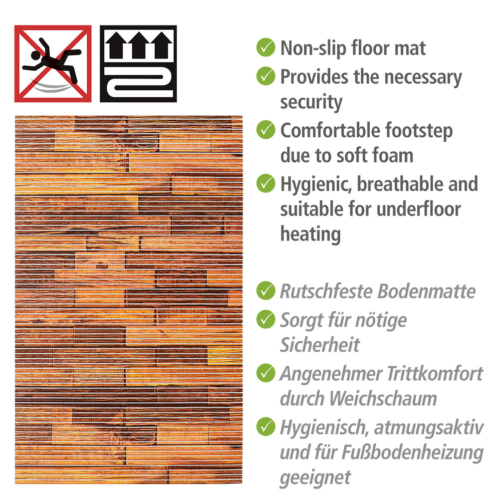 Badematte Mod. Lambris, 50 x 80 cm  Weichschaummatte