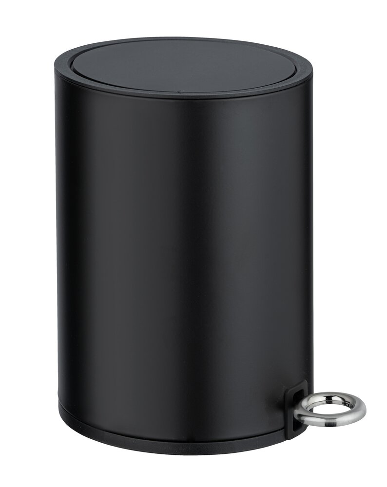 Kosmetik Treteimer Mod. Monza Easy Close Schwarz matt  mit Absenkautomatik