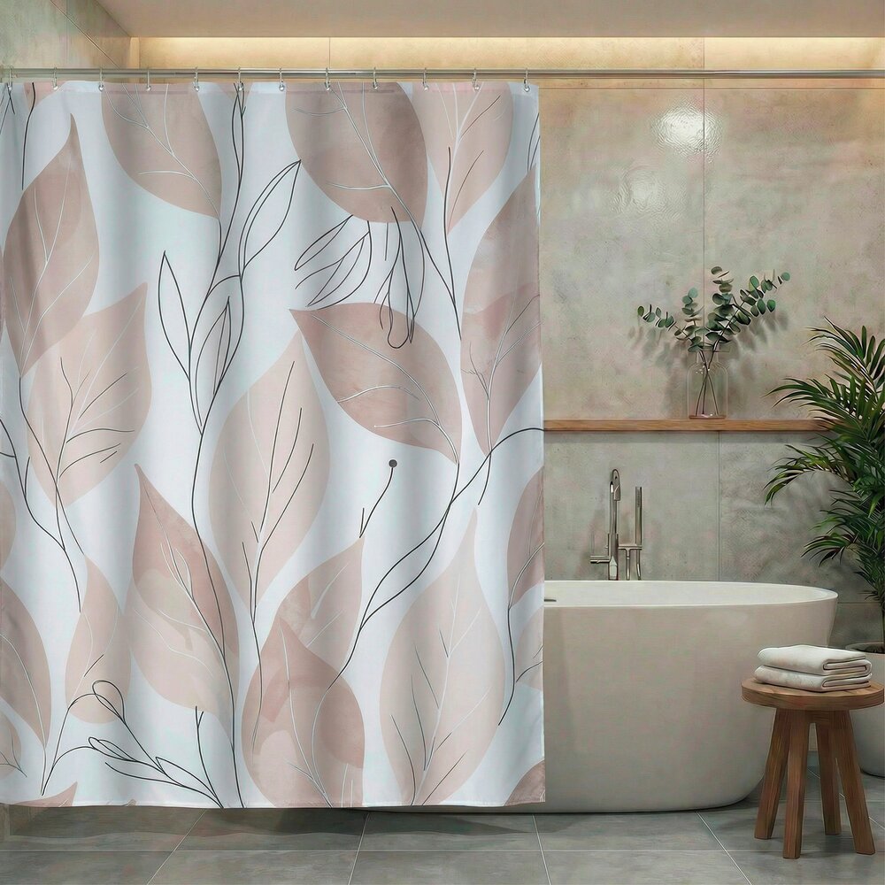 Duschvorhang Mod. Pula, 180 x 200 cm  100 % Polyester aus recyceltem PET