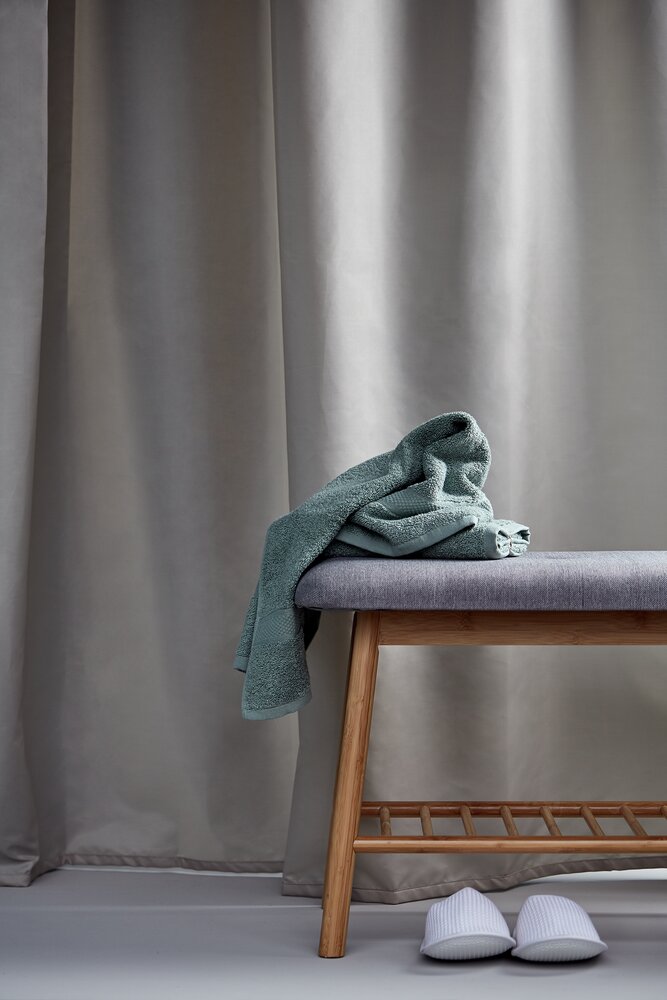 Banc à chaussures bambou, banc d'entrée, Bahari, 4 paires de chaussures, L90 cm  banc, bambou