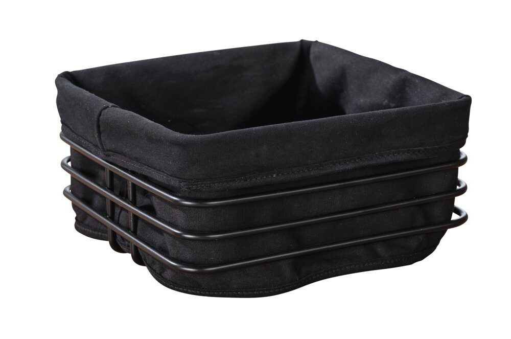 Brotkorb Premium Mod. Square  mit herausnehmbarer, waschbarer Baumwolleinlage