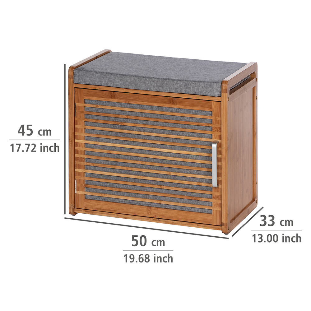 Schuhschrank Sitzpolster Mod. Bahari  Bambus