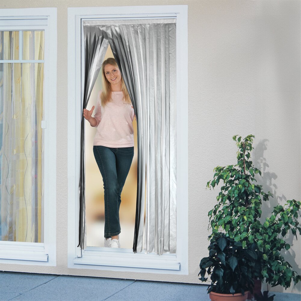 Rideau de porte Thermo 2 en 1  réduit le réchauffement des pièces intérieures