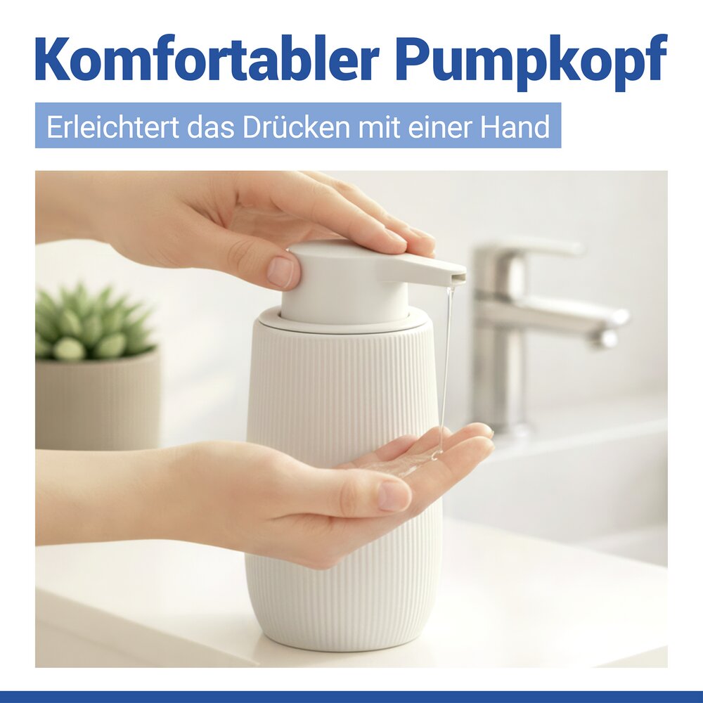 Bad-Accessoire Set Mod. Fablo Creme, 2-teilig  aus hochwertiger Keramik