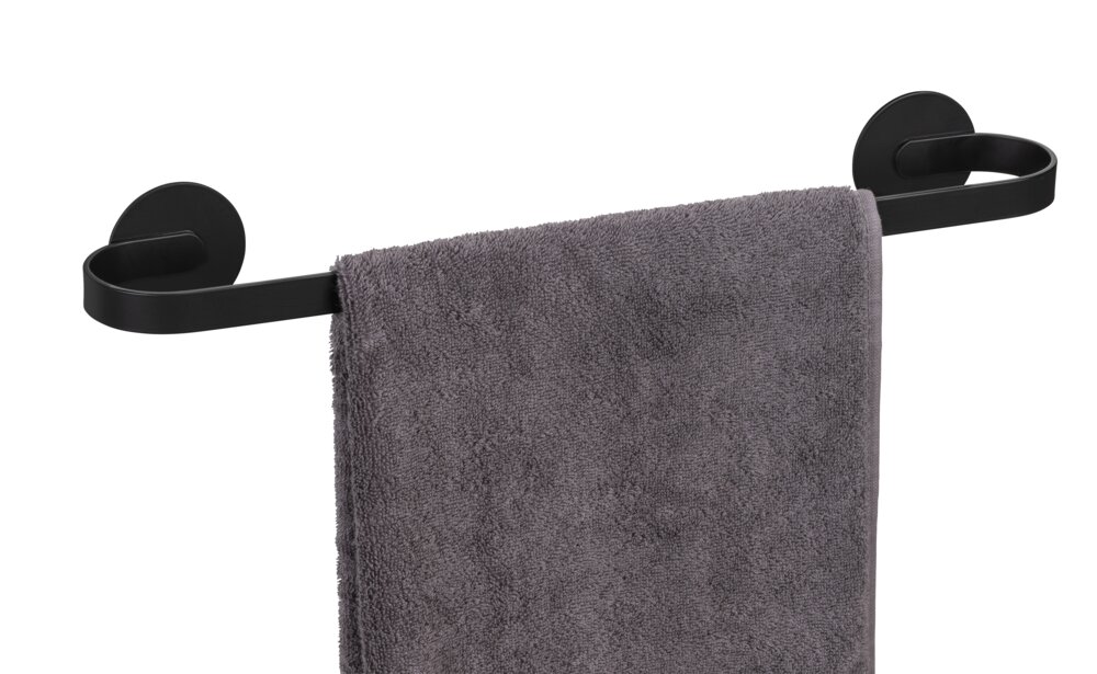 Turbo-Loc® Badhanddoekrek Uno Bivio Zwart mat, 40 cm