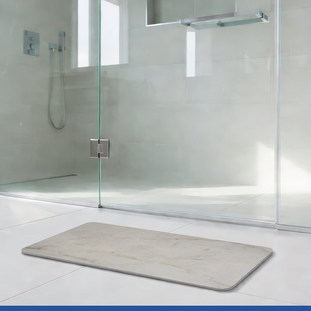 Diatomiet badmat Mod. Itamos, 60 x 39 cm
