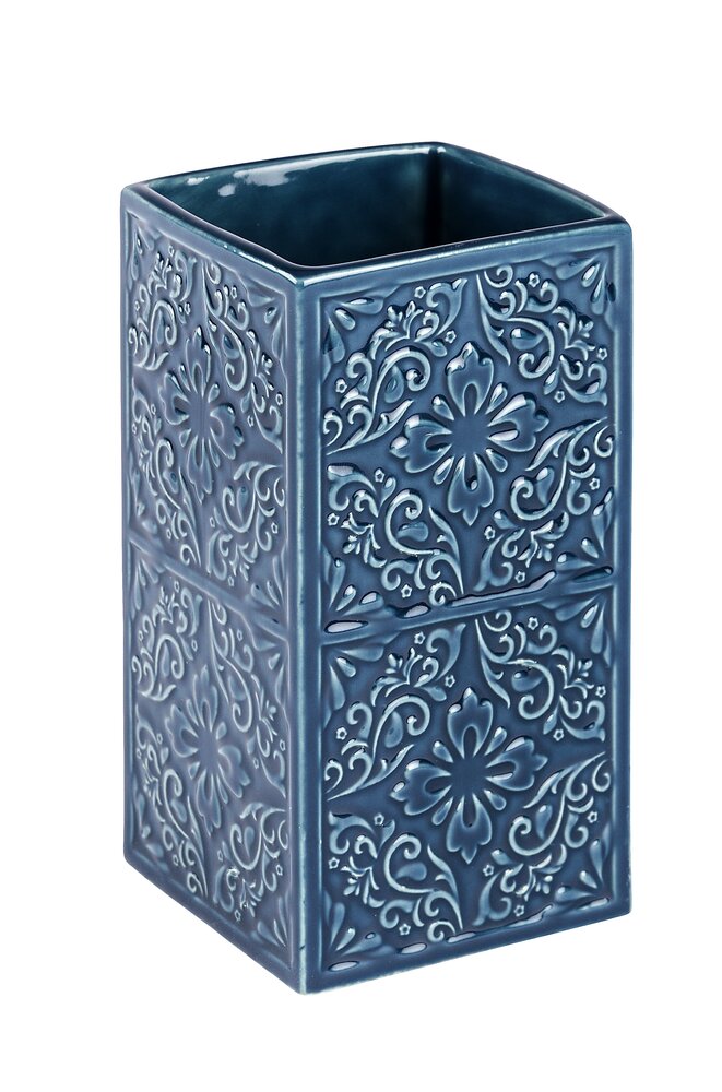 Zahnputzbecher Mod. Cordoba Blau  hochwertige Keramik