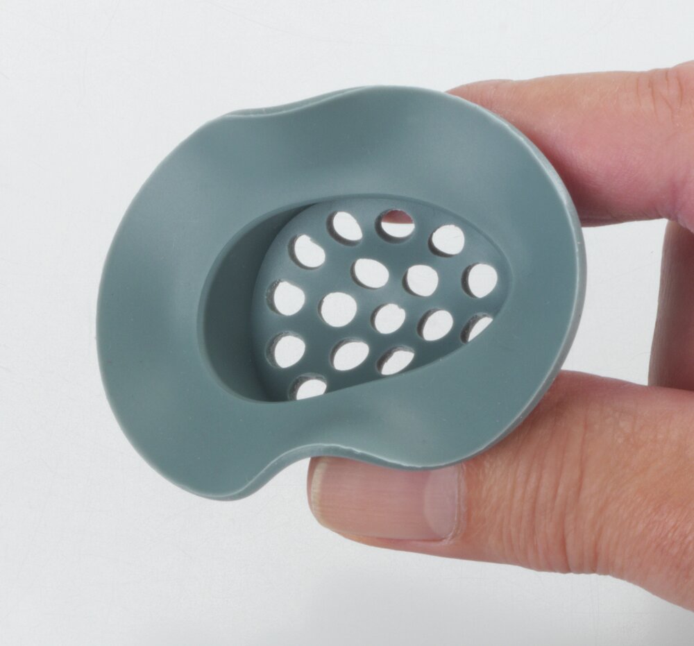 Crépine d'écoulement Silicone Milis Gris  pour les écoulements d'évier et de lavabo courants