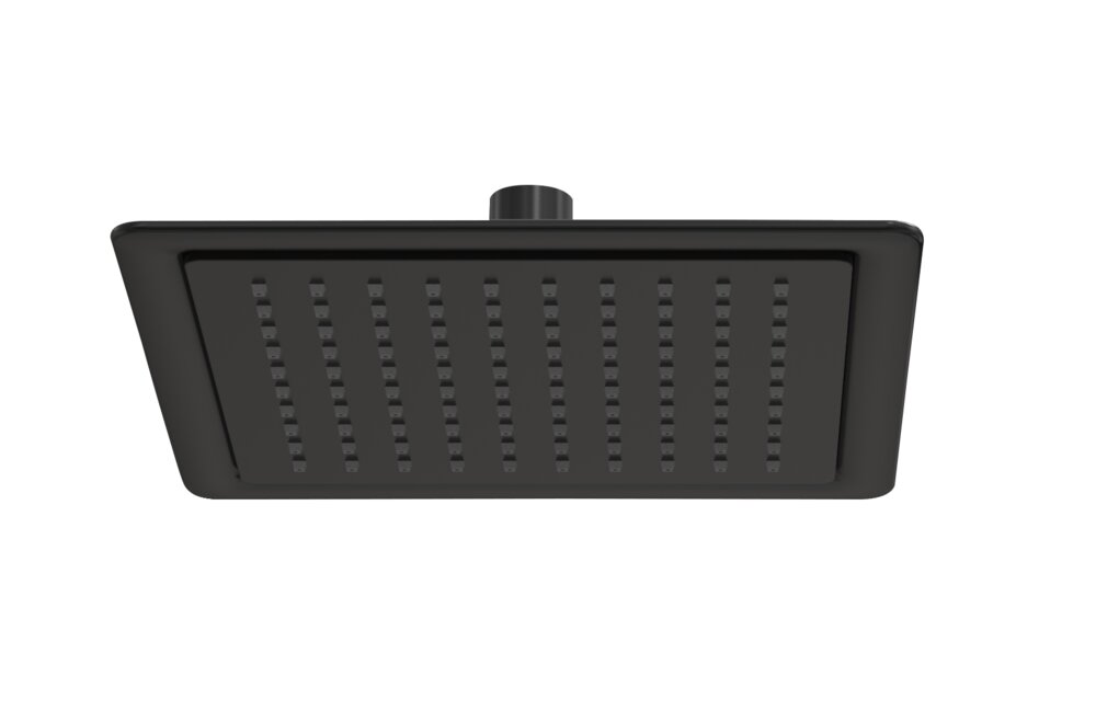 Duschsystem Mod. Quadro Schwarz matt  mit Regendusche und Handbrause