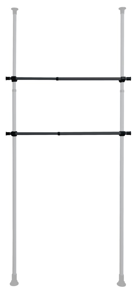 Kleiderstange Mod. Herkules Schwarz  2er Set