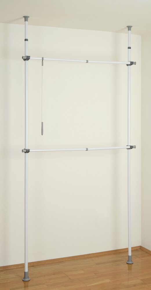 Teleskop-Garderobensystem Mod. Herkules Basic  verstellbares Ordnungssystem