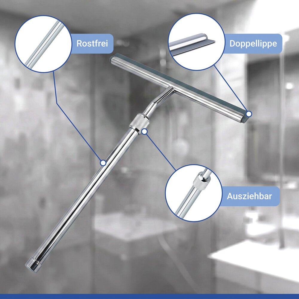 Telescopische badkamerwisser