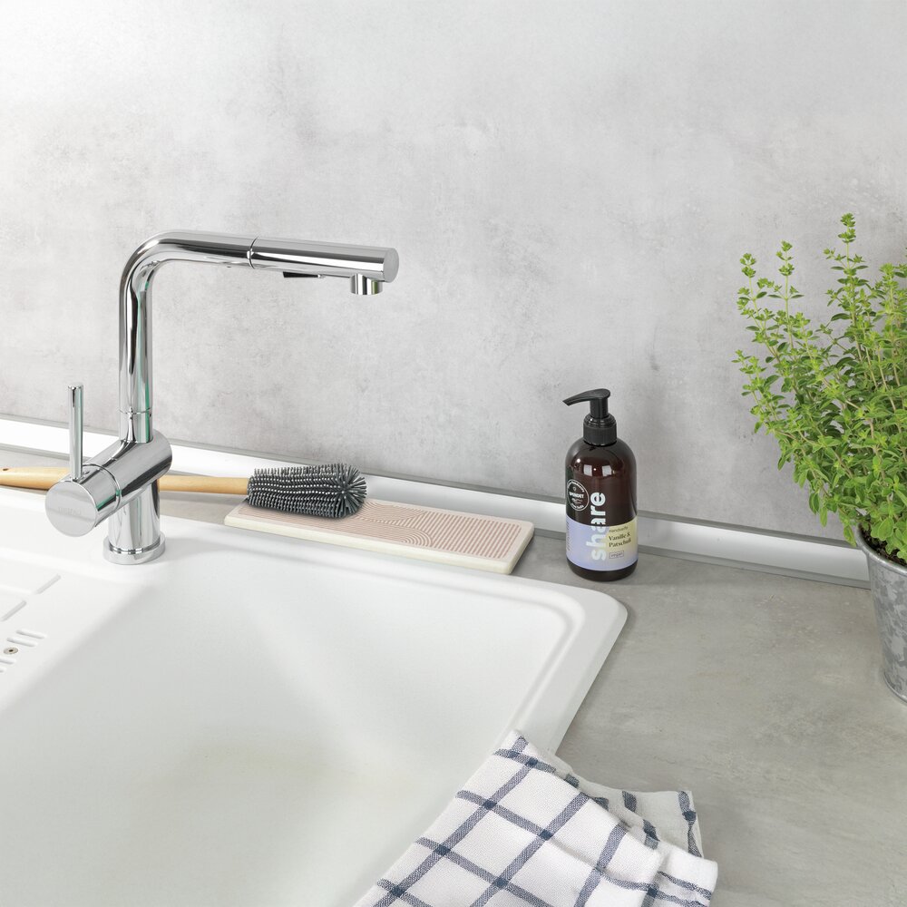 Abtropfplatte Mod. Damon, beige, Diatomeenerde, 30x8 cm  inklusive Silikonfüße und Schleifpapier